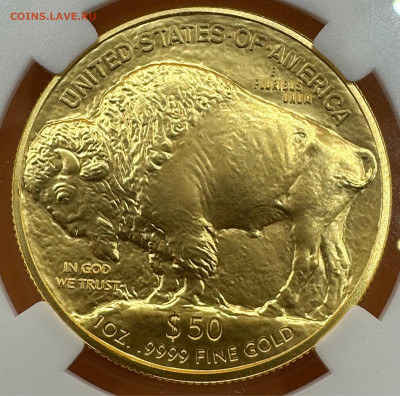50 долларов 2014 F ННР MS 70  (Золото)  Короткий. 7.09.23 - image-06-09-23-08-07