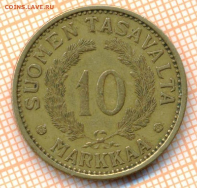 Финляндия 10 марок 1930 г., до 16.09.2023 г. в 22.00 по Моск - Финляндия 10 марок 1930 1 230