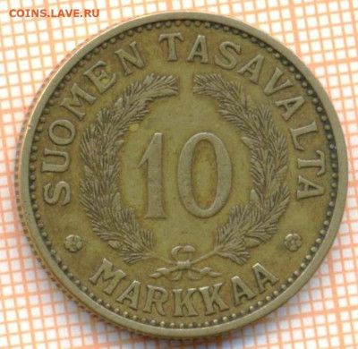 Финляндия 10 марок 1932 г., до 16.09.2023 г. в 22.00 по Моск - Финляндия 10 марок 1932 2 220