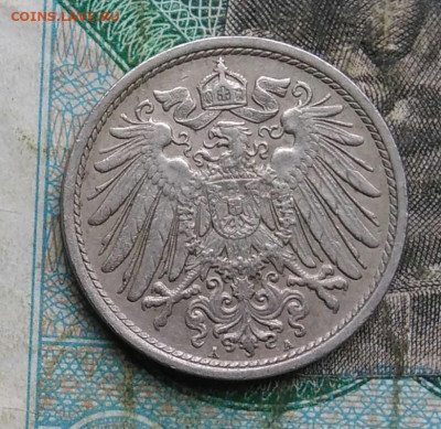 Германия 10 пфеннигов 1907 года до 14.09.2023 - IMG_20230911_182548