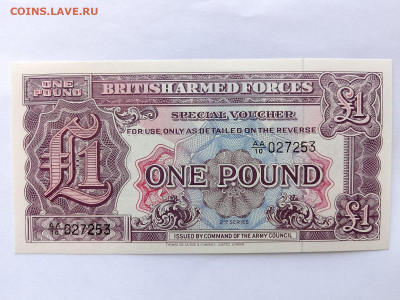 Великобритания 1фунт(2 серия) 1948 год до 15,09,23 по МСК 22 - 1ф3