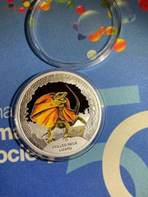 1 Доллар  Тувалу 2013  Фауна Ящерица Плащеносная до 19.09 - 5fJgfvwWazs