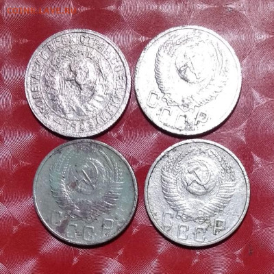 Погодовка СССР 4шт: 10коп 1931,1932,1933,1934 Фикс - Макар 15к 4шт А