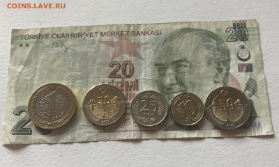 5 монет Турции, до 23.09.23г. - тур-3
