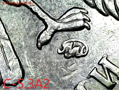 5 руб 2009м.Старый тип. Вся линейка. - с-5.3А2