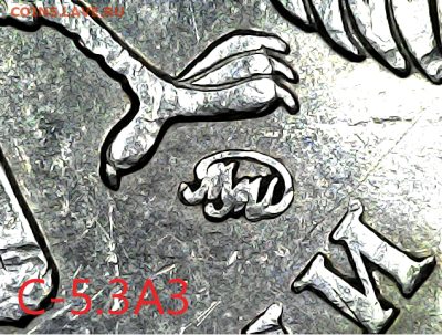 5 руб 2009м.Старый тип. Вся линейка. - с-5.3А3