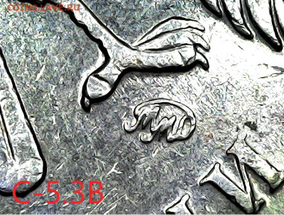 5 руб 2009м.Старый тип. Вся линейка. - с-5.3В