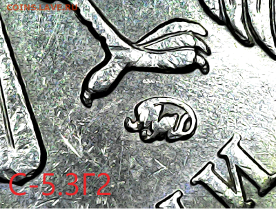 5 руб 2009м.Старый тип. Вся линейка. - с-5.3Г2