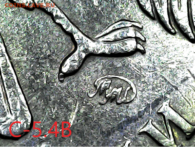 5 руб 2009м.Старый тип. Вся линейка. - с-5.4В