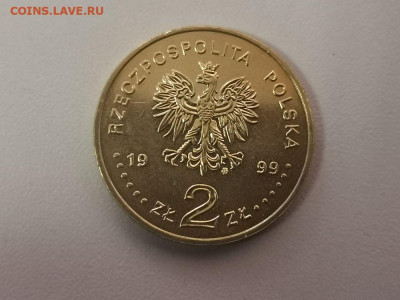 2 злотых Польша 1999 Ян Лаский, до 24.09 - 1999 Ян Лаский-2