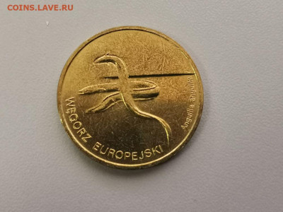 2 злотых Польша 2003 Европейский угорь, до 24.09 - 2003 Европейский угорь-1