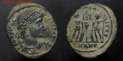Рим. Константин II (337-340). Два легионера. До  24.09, 22.0 - rome-legioneers.56a75d8b02232da83a6fe9666dc78fbc
