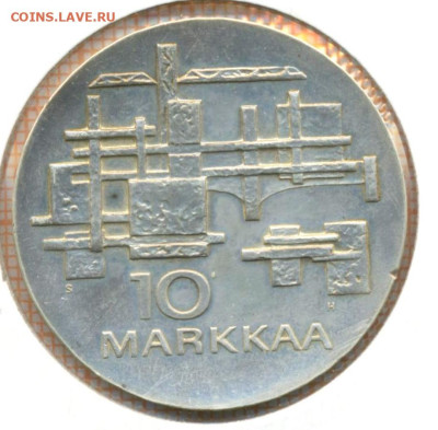 Финляндия 10 марок 1967 г., до 25.09.2023 г. в 22.00 по Моск - Финляндия 10 марок 1967а 