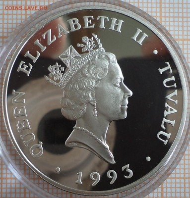 Тувалу 20 долларов 1993 г., корабль, до 26.09.2023 г. в 22.0 - Тувалу 20 долларов 1993 корабль2