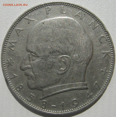  ФРГ 2 марки 1962 D Макс Планк до 27.9 - IMG_6295.JPG