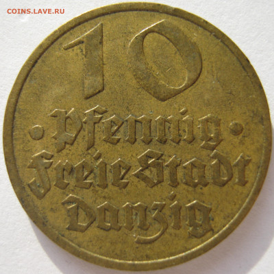 Данциг 10 пфеннигов 1932 рыба атлантическая треска до 27.9 - IMG_6723.JPG
