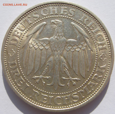 Германия Веймар 3 рейхсмарки 1929 E Мейсен до 27.9 - IMG_6452.JPG