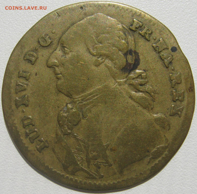 Германия Нюрнберг счётный жетон 1780-1785 Людовик 16 до 27.9 - IMG_6224.JPG