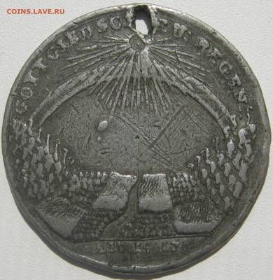 Германия Саксония жетон 1772 за трудности и дороговизну 27.9 - IMG_6228.JPG