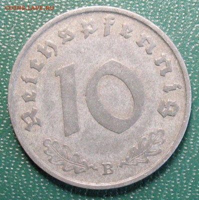 Германия 10 пфеннигов 1941 B до 01.10.2023 - 10 пфенниг 1941 B_1