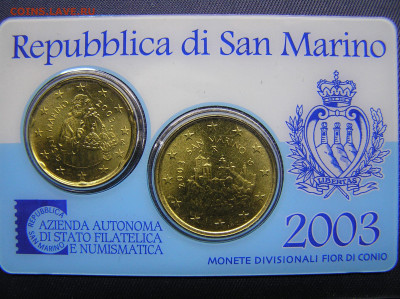 Сан-Марино – 20+50 центов 2003г. – до 22:00, 06.10.23 - Сан-Марино-1.JPG