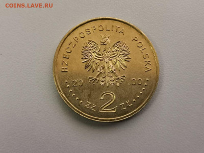 2 злотых Польша 2000 Конвенция в Гнезно, до 08.10 - 2000 Конвенция в Гнезно-2