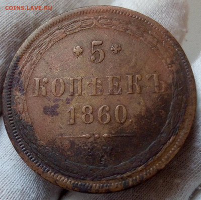 5 копеек 1860 ЕМ в коллекцию (3 монеты) - IMG_20231003_204908