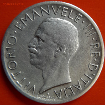 Италия – 1927 год – 5 лир – до 22:00, 10.10.23 - 1927-5 лир-1