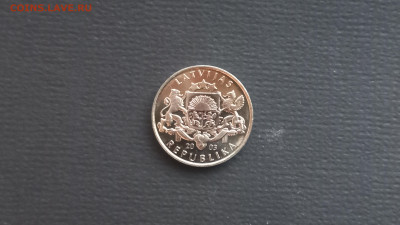 Латвия 1 лат 2003 Муравей UNC до 07.10 - 20231005_182934