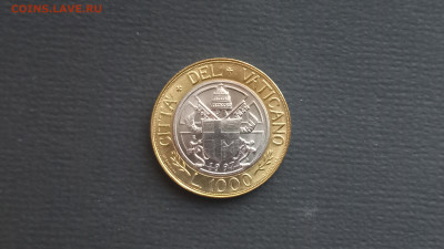 с 200 Ватикан 1000 лир 1997 (биметалл) UNC до 07.10 - 20231005_183522