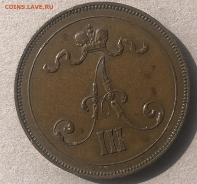 10 пенни 1865г, 1891, 1914 гг и другие Рус-Фин монеты - 99950C79-0B65-491E-8CCC-83D718865206