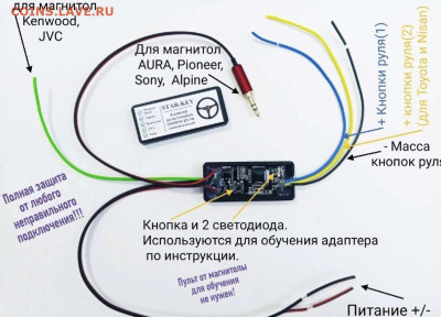 Адаптеры для управление нештатных магнитол подрулевым пульто - SmartSelect_20231007_201731