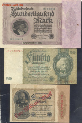 Германия 1млрд. марок 1923 г. 12.10. 23 г. 22 -00 МСК. - 3