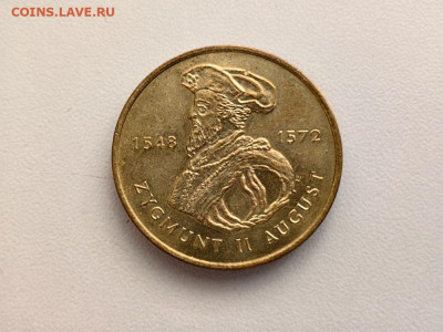 2 злотых Польша 1996 Сигизмунд 2 Август, до 15.10 - 1996 Зигмнд Август-1