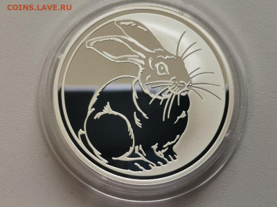3 рубля 2011 Лунный календарь Кролик, Ag925, до 16.10 - Y КРОЛИК-1