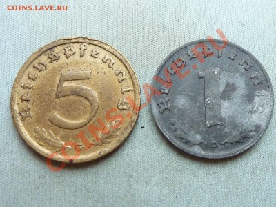 С рубля НАЦИСКАЯ ГЕРМАНИЯ 1 и 5 пфеннигов до 4.01.12 в 22 - MEMO0060.JPG