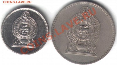 №3 Шри-Ланка, 2 монеты. До 02.01.2012 в 22-00 - Лот3-2