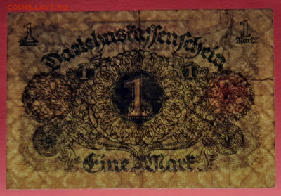 Германия, 1920 г. - 1 марка – до 22:00, 19.10.23 - 1920-1 марка-4