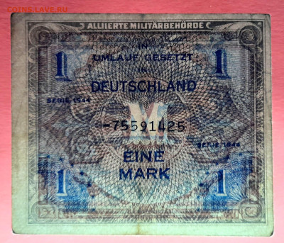 Германия, 1944 г., 1 марка до 22:00, 19.10.23 - 1944-1 марка-3