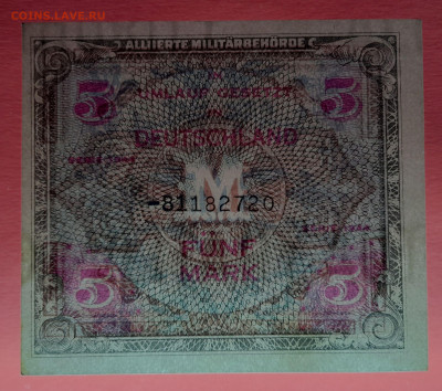 Германия, 1944 г., 5 марок до 22:00, 19.10.23 - 1944-5 марок-3