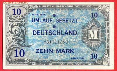 Германия, 1944 г., 10 марок до 22:00, 19.10.23 - 1944-10 марок-1