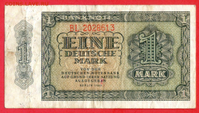 Германия, 1948 г., 1 марка до 22:00, 19.10.23 - 1948-1 марка-1