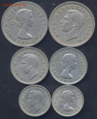 2 пенни- 1 шиллинг 1943-1965 г.г.19.10. 23 - Шиллинг