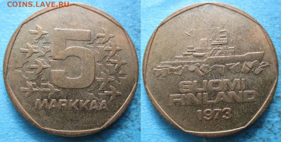 Финляндия 5 марок 1973 до 21-10-23 в 22:00 - Финляндия 5 марок 1973    4786