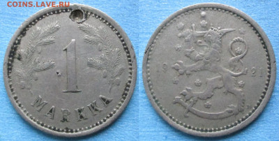 Финляндия 1 марка 1921 попытка продырявить до 22-10-23 в 22: - Финляндия 1 марка 1921    200-к97-11621