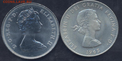 Фикс. Британия 1 крона 1965,1980 г. 19.10. 23 г. 22 -00 МСК - Кроны 1