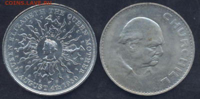 Фикс. Британия 1 крона 1965,1980 г. 19.10. 23 г. 22 -00 МСК - Кроны