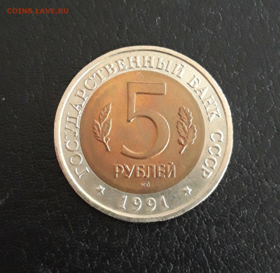 5 рублей 1991 год. К.К. РЫБНЫЙ ФИЛИН. До 22.10. - 20231014_211104.JPG