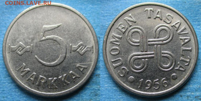 Финляндия 5 марок 1956 до 23-10-23 в 22:00 - Финляндия 5 марок 1956    12818