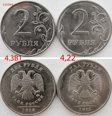 2 рубля.Разновидности 74шт. - 2р.8.